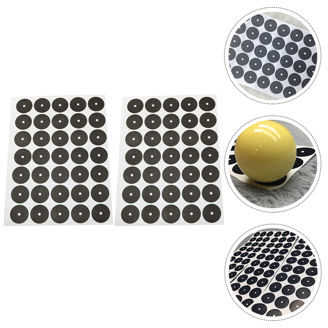 2 Sheets Black Dot Stickers Billiard Point Daily Use Pool Table Marker  Portable Professional Snooker Dots Fiber Cloth - AliExpress